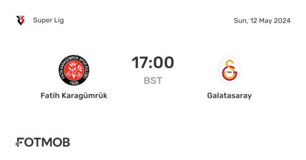 Exciting Clash: Fatih Karagümrük vs Galatasaray Preview