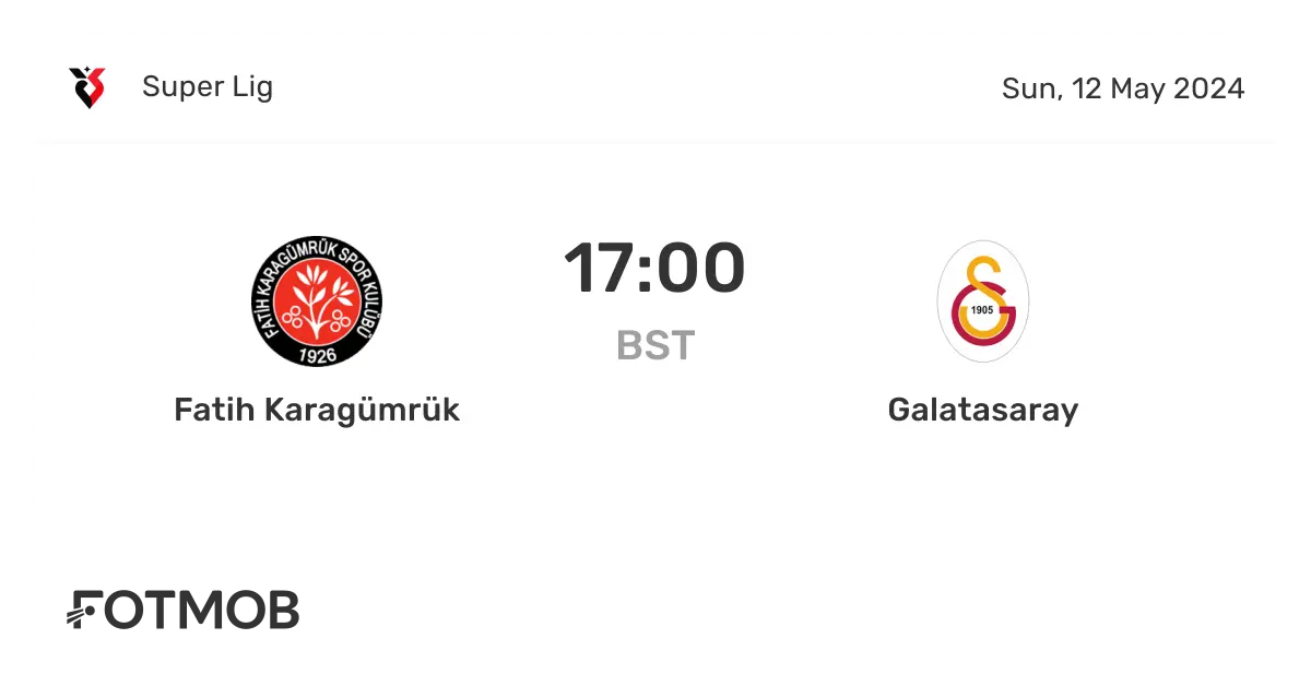 Exciting Clash: Fatih Karagümrük vs Galatasaray Preview