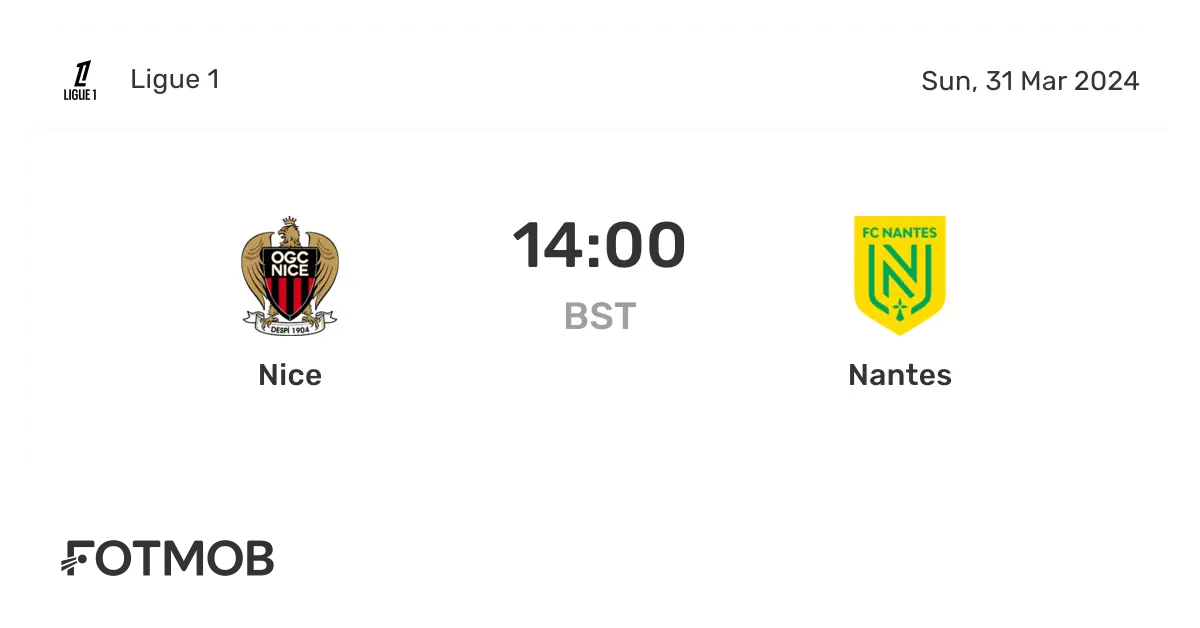 Nantes vs Nice: A Thrilling Match in Ligue 1