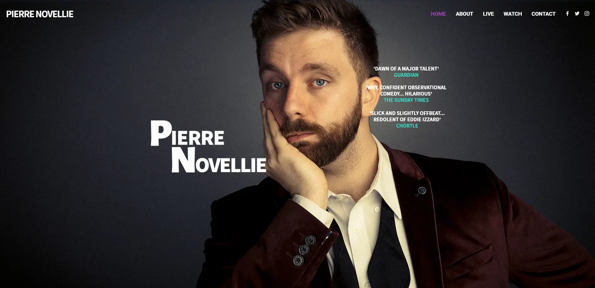 The Comedic Rise of Pierre Novellie