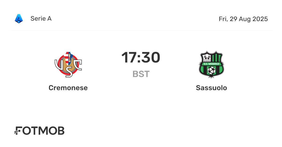 Sassuolo vs Cremonese: A Thrilling Match Report