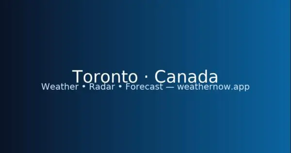 Understanding Toronto Weather: Current Conditions and Forecasts