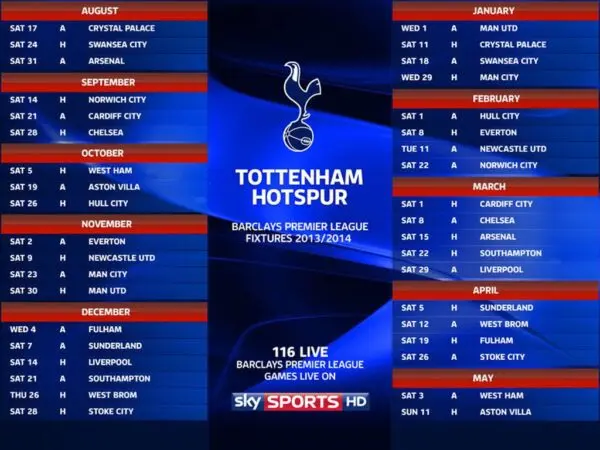 Tottenham Fixtures: Key Dates for the 2023 Season