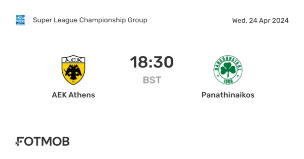 AEK Athens vs Olympiacos: The Clash of Titans