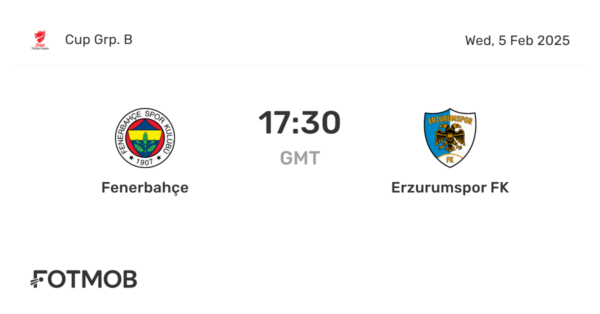 Fenerbahçe vs Erzurumspor: Key Match Insights