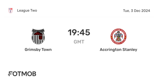 Grimsby Town vs Accrington Stanley: Match Preview and Analysis