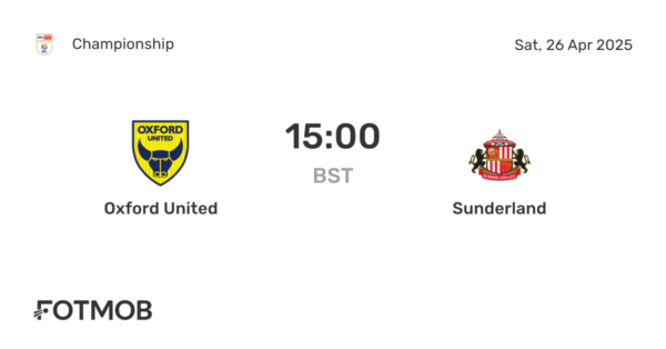 Oxford United vs Sunderland: Key Match Insights