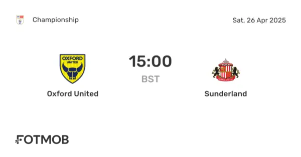Oxford United vs Sunderland: Key Match Insights