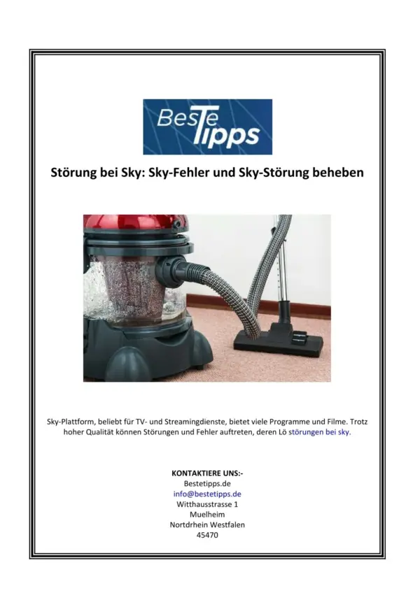 Understanding Sky Störung: Current Issues and Implications