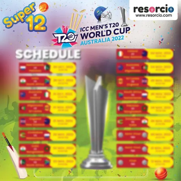 T20 World Cup Schedule: Key Dates and Venues Revealed