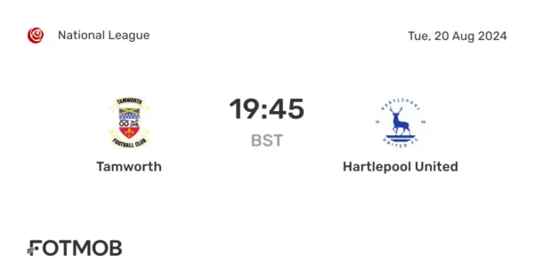 Tamworth vs Hartlepool: Upcoming Match Preview