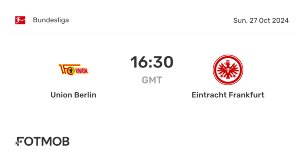 Union Berlin vs Eintracht Frankfurt: Match Overview