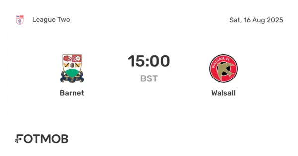 Walsall vs Barnet: An Intense Matchup in League Two