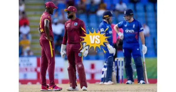 West Indies Cricket Team vs England Cricket Team Standings Update