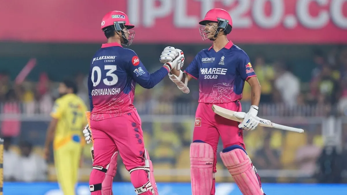 Chennai Super Kings vs Rajasthan Royals Standings