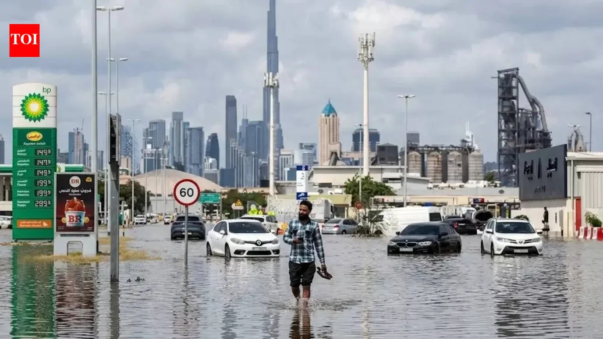 Dubai Weather: Heavy Rain and Winds Disrupt Traffic