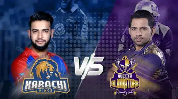 Karachi Kings vs Quetta Gladiators: Match Update