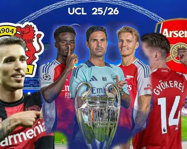 UCL Matches: Arsenal Leads Standings as Round of 16 Approaches