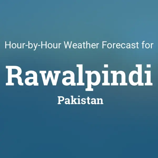 Weather Rawalpindi: Thunderstorms Bring Rain and Hailstorm Warning