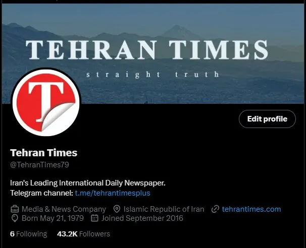 tehran times — PK news