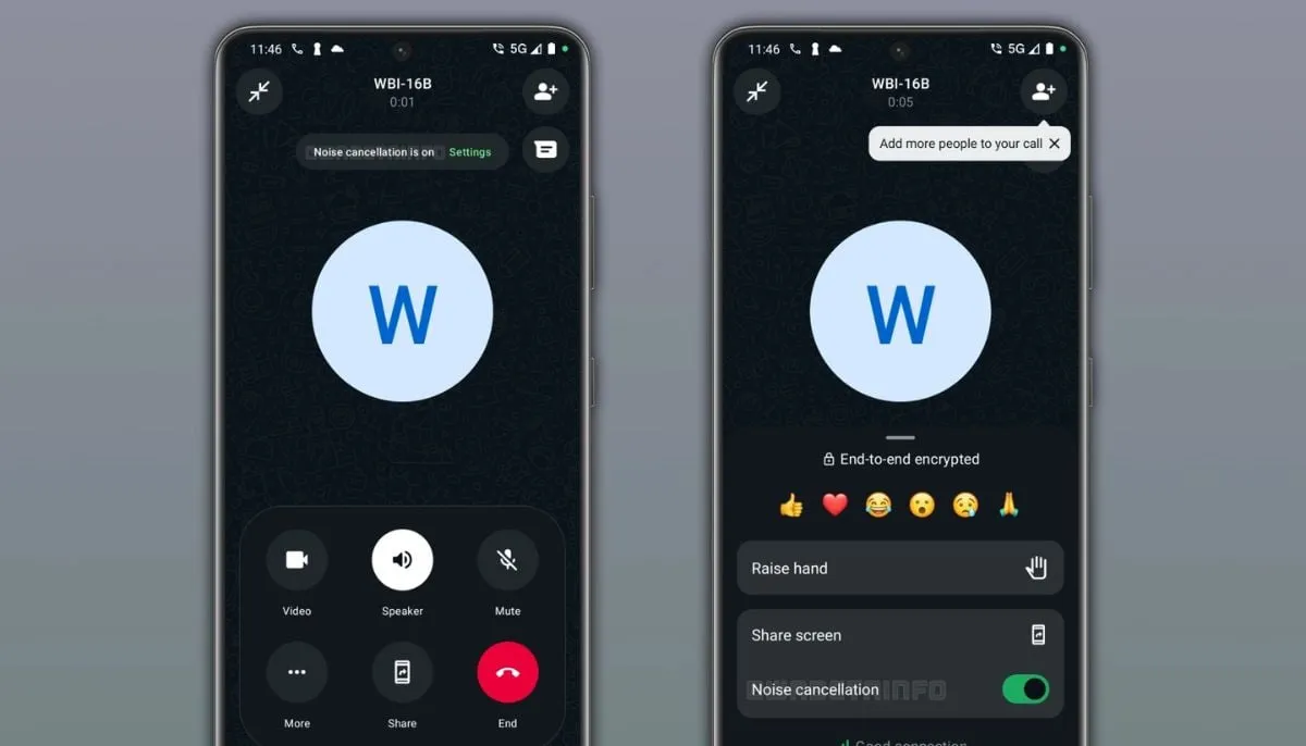 whatsapp beta noise reduction — PK news